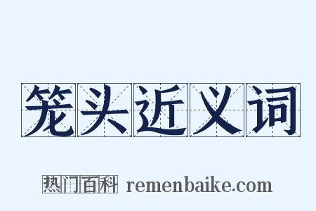 笼头近义词是什么意思的图片